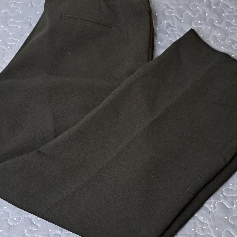 Allen B. By Allen Schwartz Black Lined Wide Leg Pants Size 16